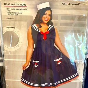 Halloween!! 1x/2x Navy costume. Worn once